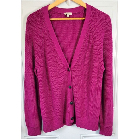 Talbots Knit Cardigan Sweater Size L - Picture 1 of 7